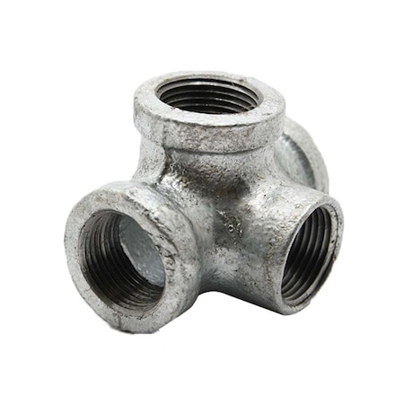 Thrifco Plumbing 3/4 Inch Galvanized Steel Side Outlet Tee 5217096